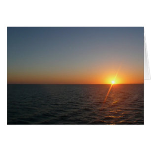 Sunrise at Sea III Ocean Horizon Seascape Cards