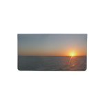 Sunrise at Sea III Ocean Horizon Seascape Checkbook Cover