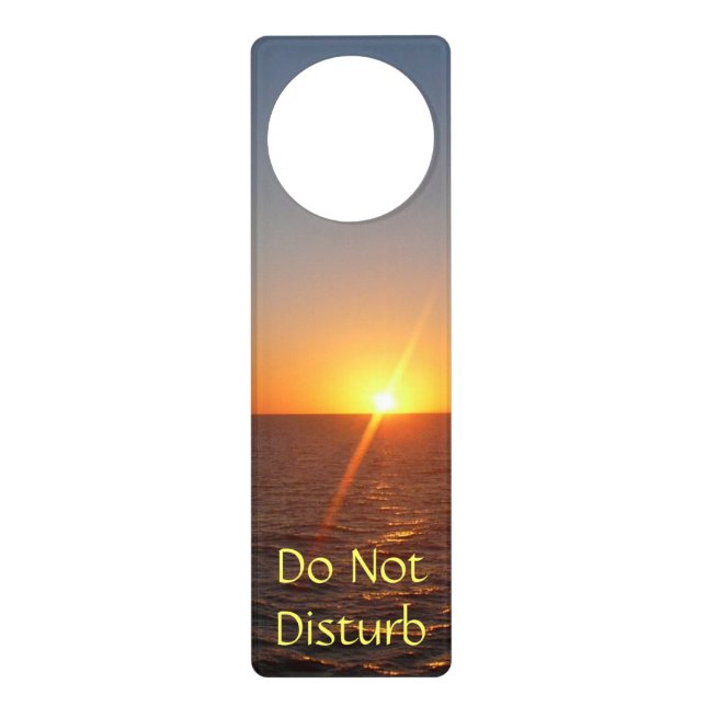 Sunrise at Sea III Ocean Horizon Seascape Door Hanger (Front)
