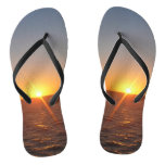 Sunrise at Sea III Ocean Horizon Seascape Flip Flops