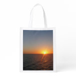 Sunrise at Sea III Ocean Horizon Seascape Grocery Bag