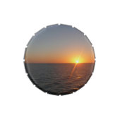 Sunrise at Sea III Ocean Horizon Seascape Jelly Belly Tin (Top)