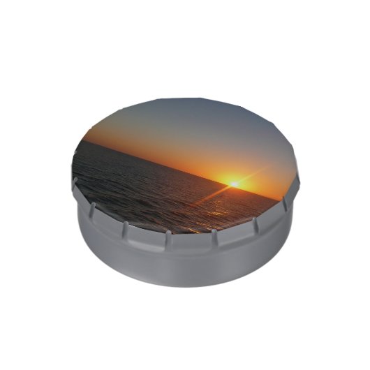 Sunrise at Sea III Ocean Horizon Seascape Jelly Belly Tin (Side)