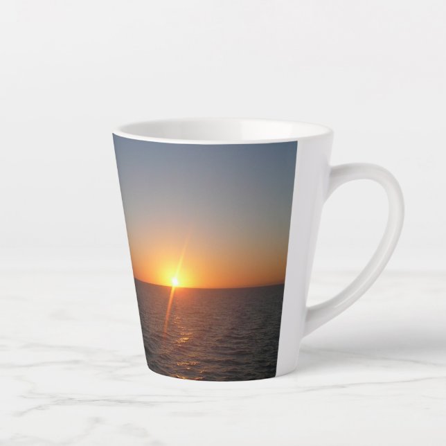 Sunrise at Sea III Ocean Horizon Seascape Latte Mug (Right)