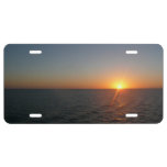 Sunrise at Sea III Ocean Horizon Seascape License Plate
