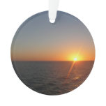 Sunrise at Sea III Ocean Horizon Seascape Ornament