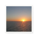Sunrise at Sea III Ocean Horizon Seascape Paper Napkins