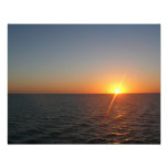 Sunrise at Sea III Ocean Horizon Seascape Photo Print