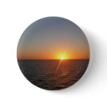 Sunrise at Sea III Ocean Horizon Seascape Pinback Button