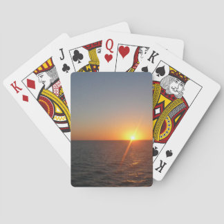 Sunrise at Sea III Ocean Horizon Seascape Poker Cards