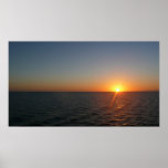 Sunrise at Sea III Ocean Horizon Seascape Poster