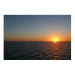 Sunrise at Sea III Ocean Horizon Seascape Poster