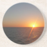 Sunrise at Sea III Ocean Horizon Seascape Sandstone Coaster