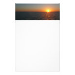Sunrise at Sea III Ocean Horizon Seascape Stationery
