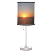 Sunrise at Sea III Ocean Horizon Seascape Table Lamp (Right)