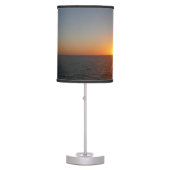 Sunrise at Sea III Ocean Horizon Seascape Table Lamp (Front)