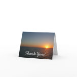 Sunrise at Sea III Ocean Horizon Seascape Thank You Card