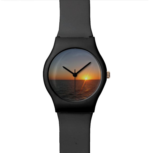 Sunrise at Sea III Ocean Horizon Seascape Watch (Close Up)