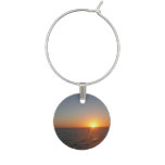Sunrise at Sea III Ocean Horizon Seascape Wine Glass Charm