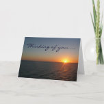 Sunrise at Sea "Thinking of You" Card
