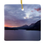 Sunrise at St. Mary Lake I Ceramic Ornament