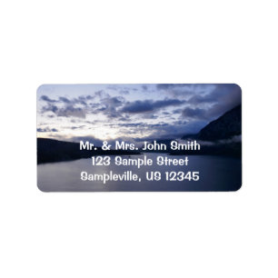 Sunrise at St. Mary Lake II Label
