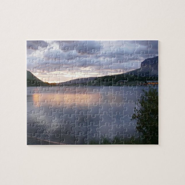 Sunrise at Swiftcurrent Lake I Jigsaw Puzzle (Horizontal)