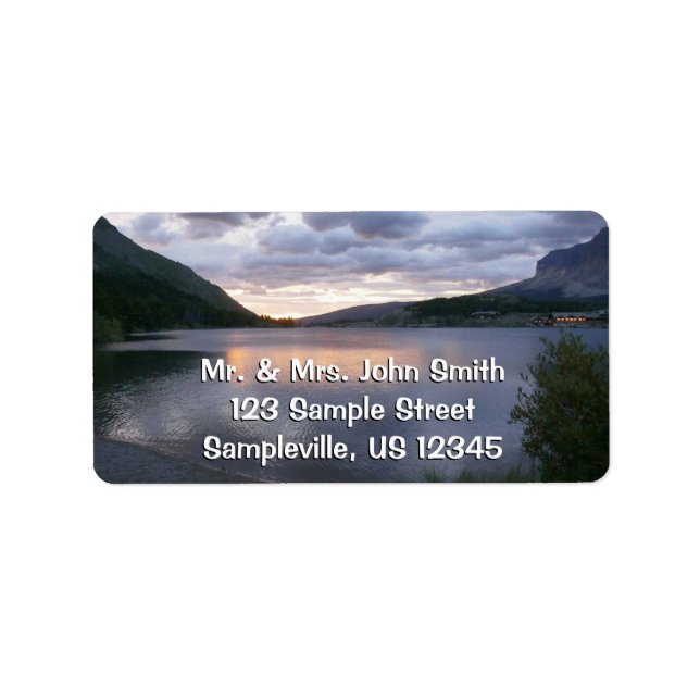 Sunrise at Swiftcurrent Lake I Label (Front)