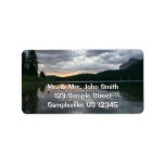 Sunrise at Swiftcurrent Lake II Label