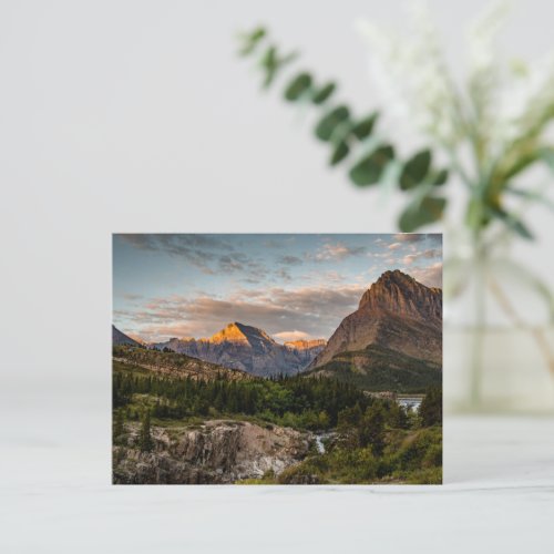 Sunrise at Swiftcurrent Lake Postcard