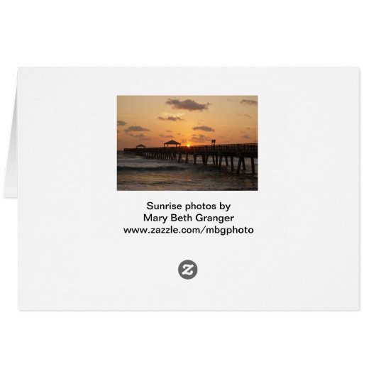 Sunrise at the Beach (Back Horizontal)