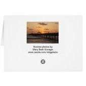 Sunrise at the Beach Cards (Back Horizontal)