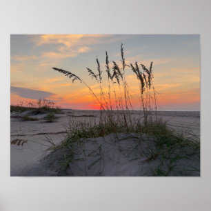 Sunrise at the beach - Coastal Island Living Poster