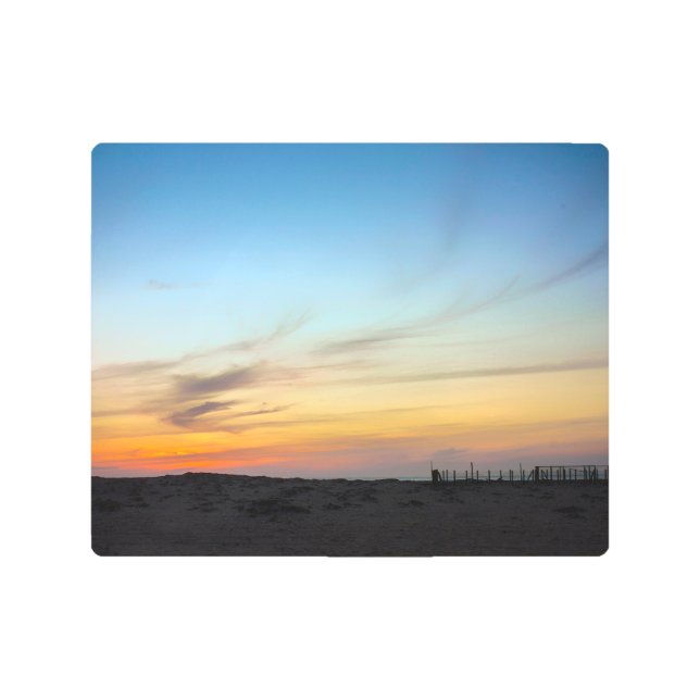 Sunrise at the Beach Metal Wall Art (Front)