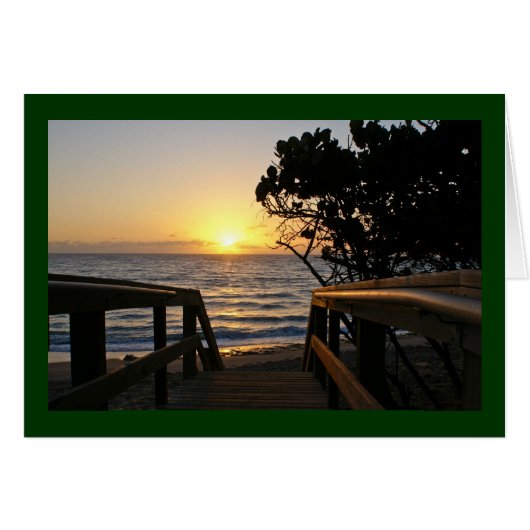 Sunrise at the Boardwalk Cards (Front Horizontal)