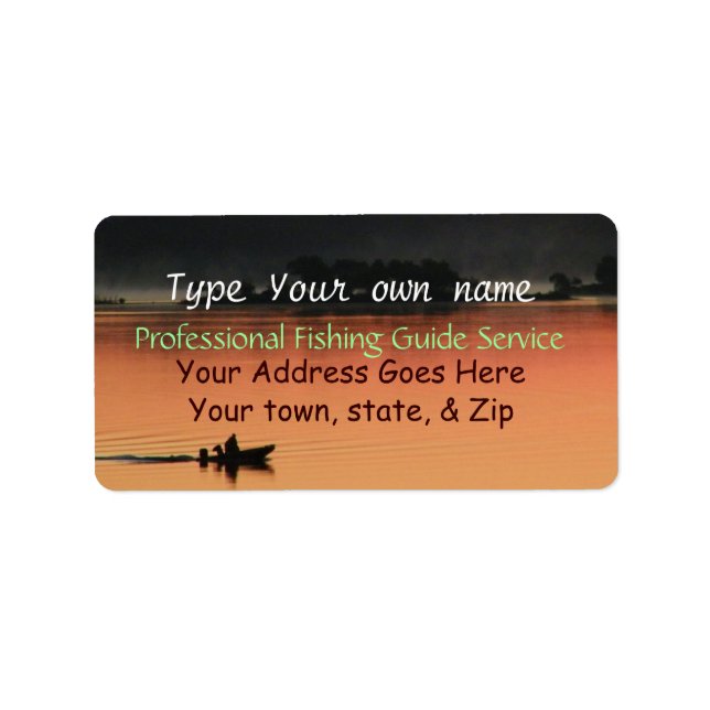 Sunrise at the Lake Labels-customize Label (Front)