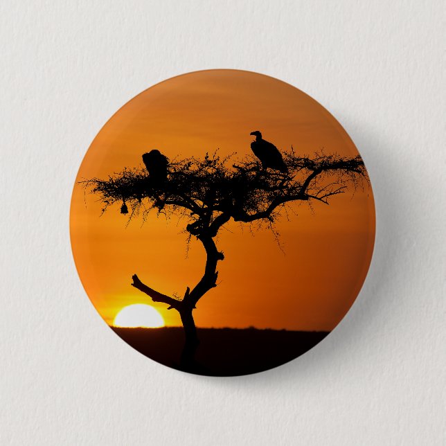Sunrise at the Masai Mara, Kenya Button (Front)