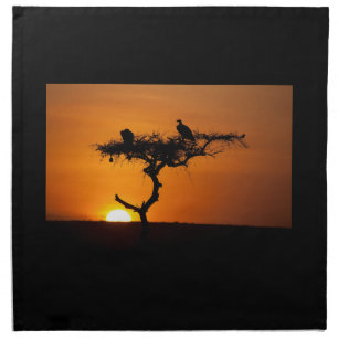 Sunrise at the Masai Mara, Kenya Cloth Napkin