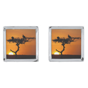 Sunrise at the Masai Mara, Kenya Cufflinks
