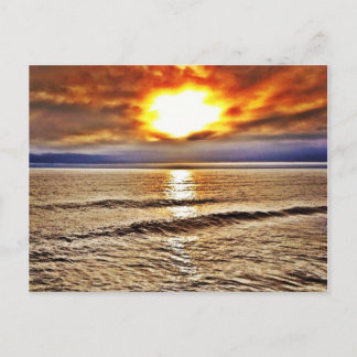 Sunrise at the OBX of North Carolina ocean Postcard