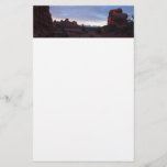 Sunrise at the Windows Trail in Arches Stationery