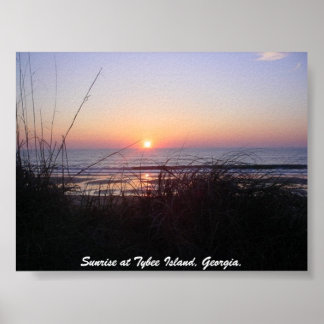 Sunrise at Tybee Island,... Poster