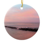 Sunrise at Waikiki Beach Ceramic Ornament
