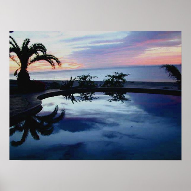 Sunrise at White House Beachfront Villa Poster (Front)