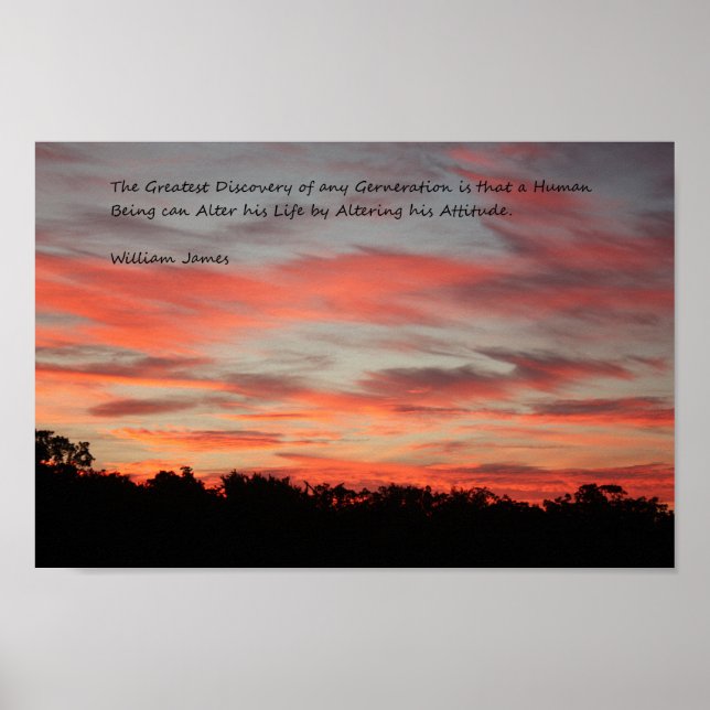 Sunrise Attitude Motivational Poster (Front)