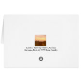 "Sunrise, Avenue Marceau, Paris" (Back Horizontal)