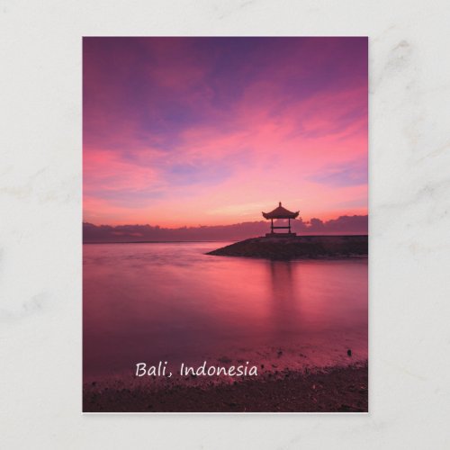 Sunrise Bali Indonesia Postcard