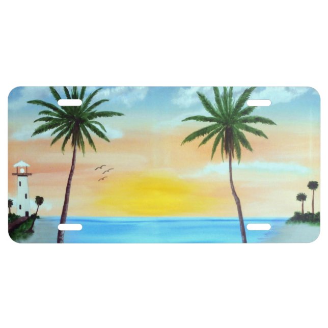 Sunrise Beach License Plate (Front)