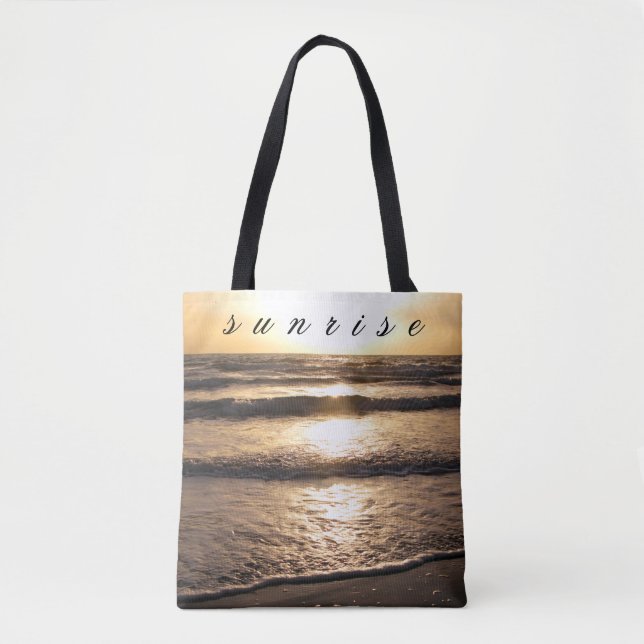 Sunrise Beach View Photo Tote Bag (Front)