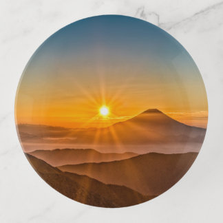 Sunrise between the hills trinket tray